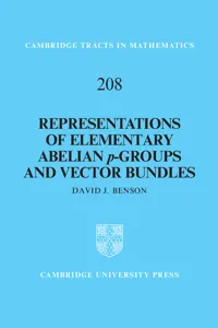 Representations of Elementary Abelian p-Groups and Vector Bundles_cover