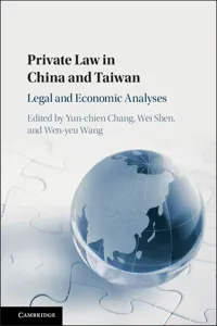 Private Law in China and Taiwan_cover