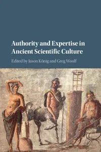 Authority and Expertise in Ancient Scientific Culture_cover