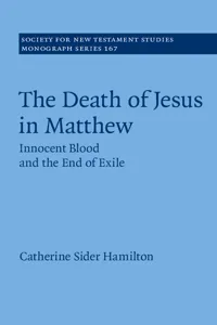 The Death of Jesus in Matthew_cover