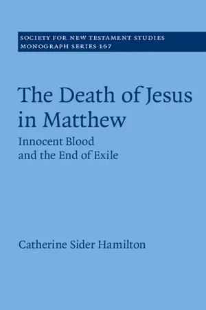 The Death of Jesus in Matthew