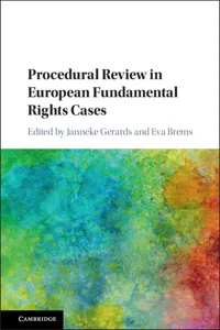 Procedural Review in European Fundamental Rights Cases_cover