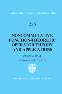 Noncommutative Function-Theoretic Operator Theory and Applications_cover