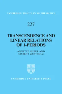 Transcendence and Linear Relations of 1-Periods_cover