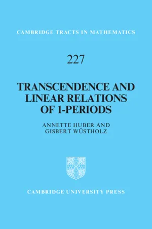Transcendence and Linear Relations of 1-Periods