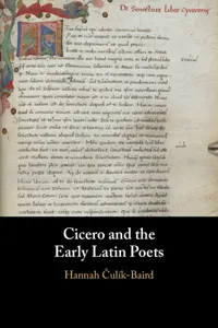 Cicero and the Early Latin Poets_cover