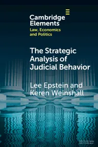 The Strategic Analysis of Judicial Behavior_cover