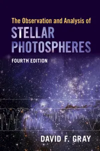 The Observation and Analysis of Stellar Photospheres_cover