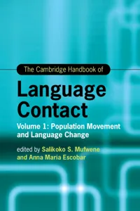 The Cambridge Handbook of Language Contact_cover