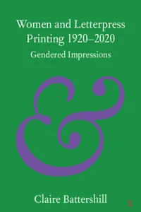 Women and Letterpress Printing 1920–2020_cover