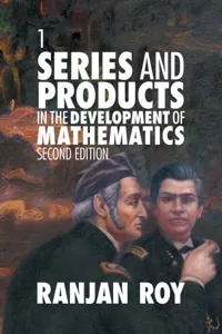 Series and Products in the Development of Mathematics: Volume 1_cover