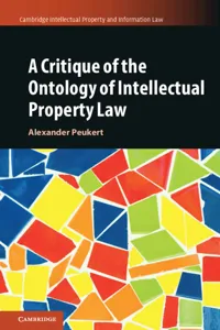 A Critique of the Ontology of Intellectual Property Law_cover
