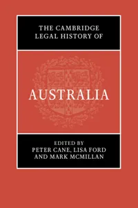 The Cambridge Legal History of Australia_cover