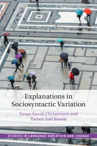 Explanations in Sociosyntactic Variation_cover