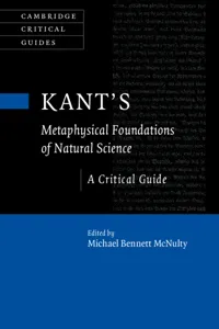 Kant's Metaphysical Foundations of Natural Science_cover