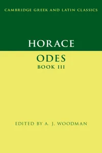 Horace: Odes Book III_cover