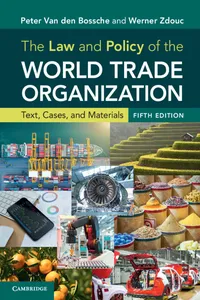 The Law and Policy of the World Trade Organization_cover