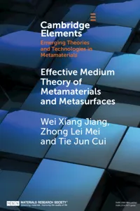 Effective Medium Theory of Metamaterials and Metasurfaces_cover