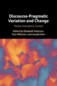 Discourse-Pragmatic Variation and Change_cover