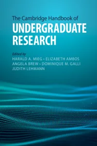 The Cambridge Handbook of Undergraduate Research_cover