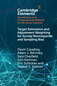 Target Estimation and Adjustment Weighting for Survey Nonresponse and Sampling Bias_cover