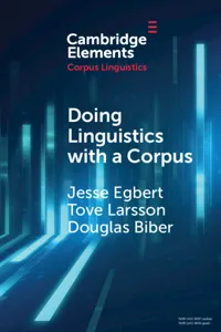 Doing Linguistics with a Corpus_cover