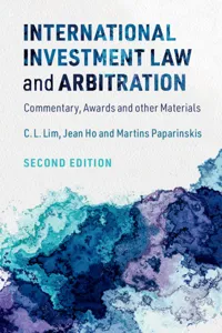 International Investment Law and Arbitration_cover