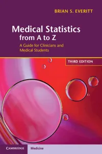 Medical Statistics from A to Z_cover