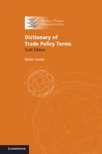 Dictionary of Trade Policy Terms_cover