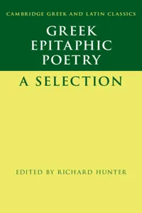 Greek Epitaphic Poetry_cover