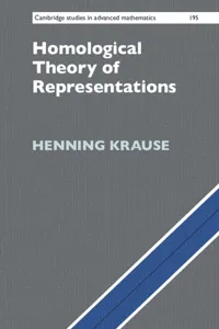 Homological Theory of Representations_cover