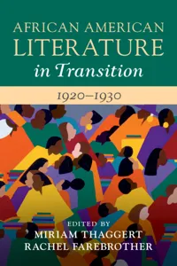 African American Literature in Transition, 1920–1930: Volume 9_cover