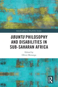 Ubuntu Philosophy and Disabilities in Sub-Saharan Africa_cover