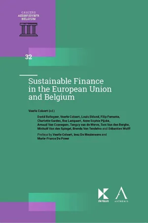 Sustainable Finance in the European Union and Belgium