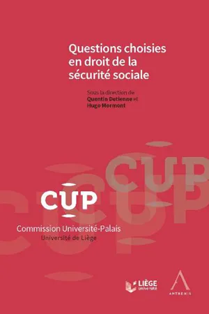 Questions choisies en droit de la sécurité sociale