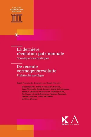 La dernière révolution patrimoniale / De recente vermogensrevolutie