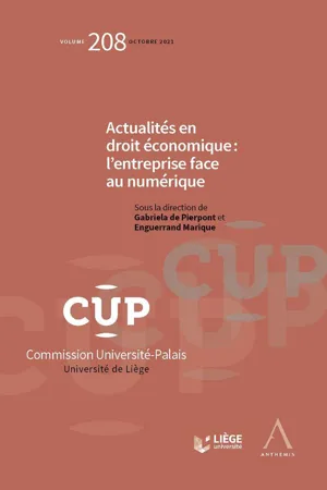 Actualités en droit économique : l'entreprise face au numérique