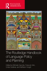 The Routledge Handbook of Language Policy and Planning_cover