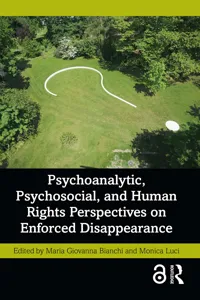 Psychoanalytic, Psychosocial, and Human Rights Perspectives on Enforced Disappearance_cover