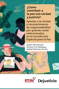 ¿Cómo contribuir a la paz con verdad y justicia?_cover