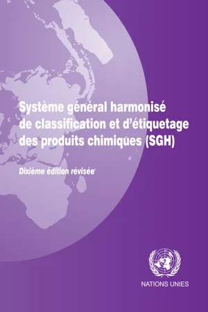 Système général harmonisé de classification et d'étiquetage des produits chimiques (SGH)