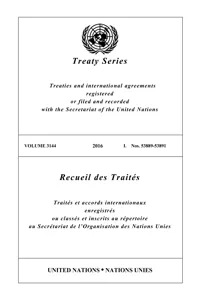 Treaty Series 3144 / Recueil des Traités 3144_cover