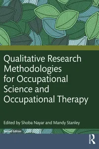 Qualitative Research Methodologies for Occupational Science and Occupational Therapy_cover