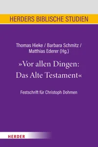 Vor allen Dingen: Das Alte Testament_cover