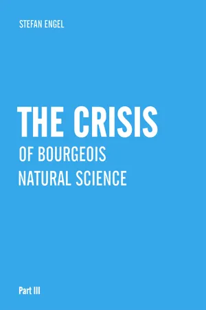 The Crisis of Bourgeois  Natural Science
