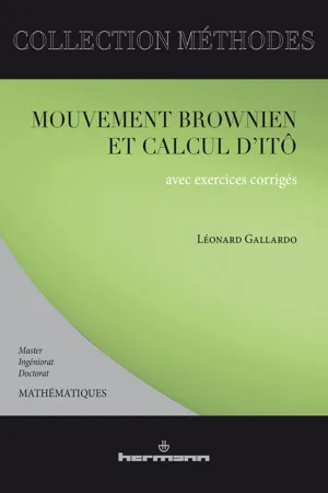 Mouvement brownien et calcul d'Itô