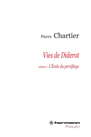 Vies de Diderot.  Volume 1