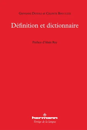 Définition et dictionnaire