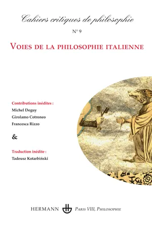 Cahiers critiques de philosophie, n°9