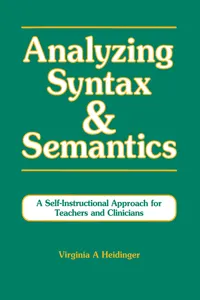 Analyzing Syntax & Semantics Textbook_cover